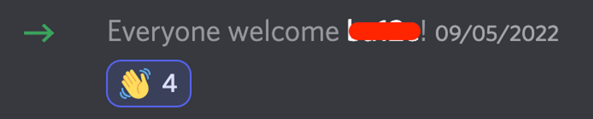Automatic welcome message on Discord
