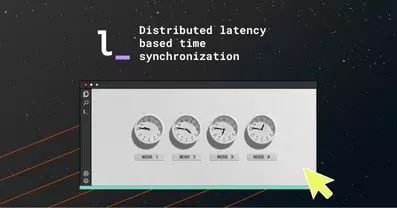 Distributed latency based time synchronization
